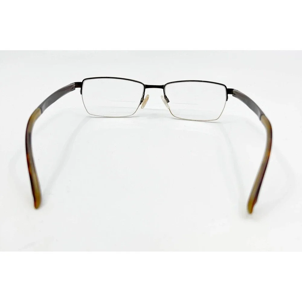 O'Neill Ono-Alto Eyeglasses Men Brown Semi Rimless Square 53-18-140